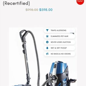 Blue Vacuum Cleaner